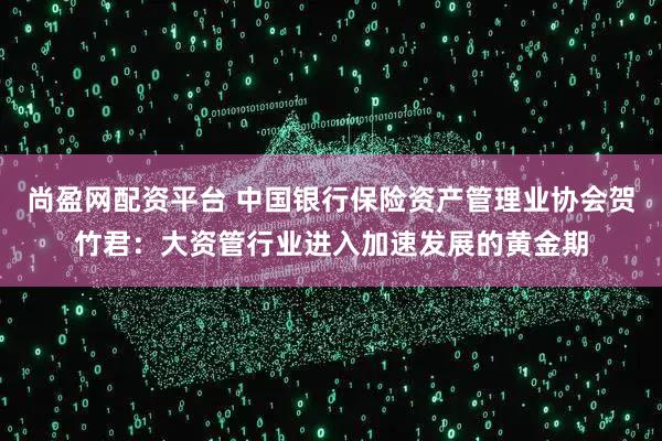 尚盈网配资平台 中国银行保险资产管理业协会贺竹君：大资管行业进入加速发展的黄金期